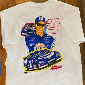 Vintage NASCAR Graphic T-Shirt NOS NWT Wallace #2